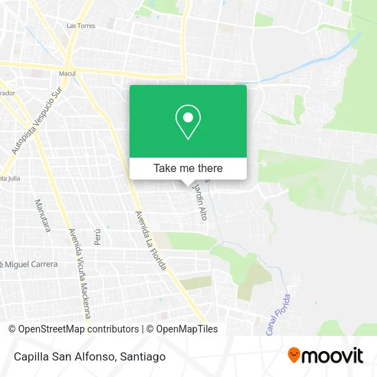 Mapa de Capilla San Alfonso
