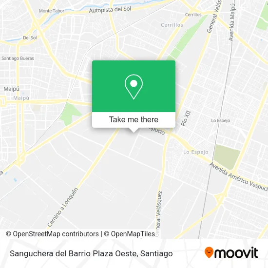Sanguchera del Barrio Plaza Oeste map