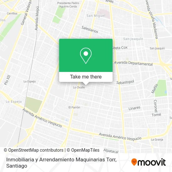 Inmobiliaria y Arrendamiento Maquinarias Torr map