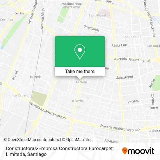 Constructoras-Empresa Constructora Eurocarpet Limitada map