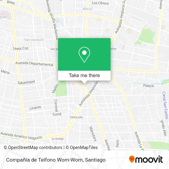 Compañía de Telfono Wom-Wom map