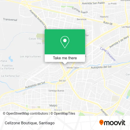 Cellzone Boutique map