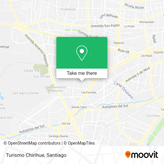 Turismo Chirihue map