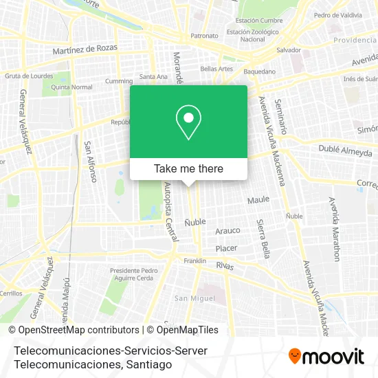 Telecomunicaciones-Servicios-Server Telecomunicaciones map