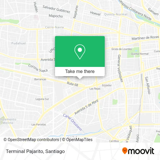 Terminal Pajarito map