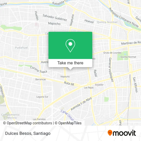 Dulces Besos map