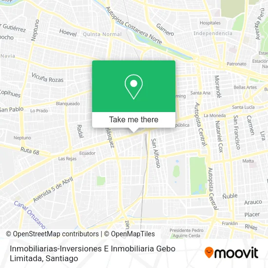 Inmobiliarias-Inversiones E Inmobiliaria Gebo Limitada map