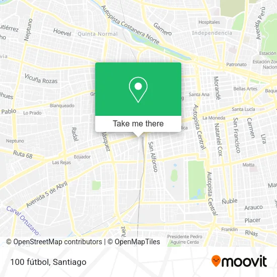 100 fútbol map