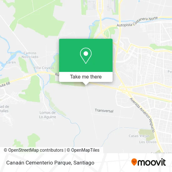 Canaán Cementerio Parque map