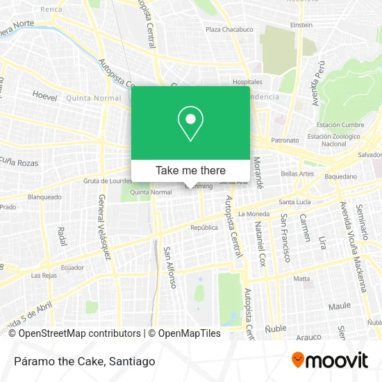 Páramo the Cake map