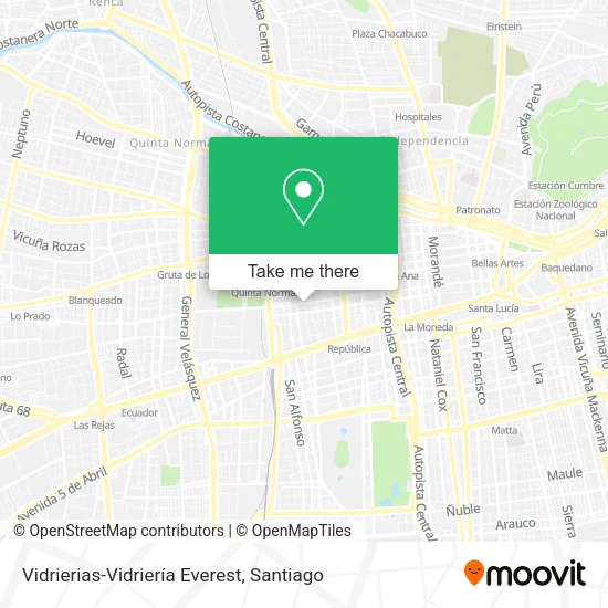 Vidrierias-Vidriería Everest map