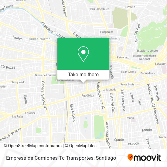 Empresa de Camiones-Tc Transportes map