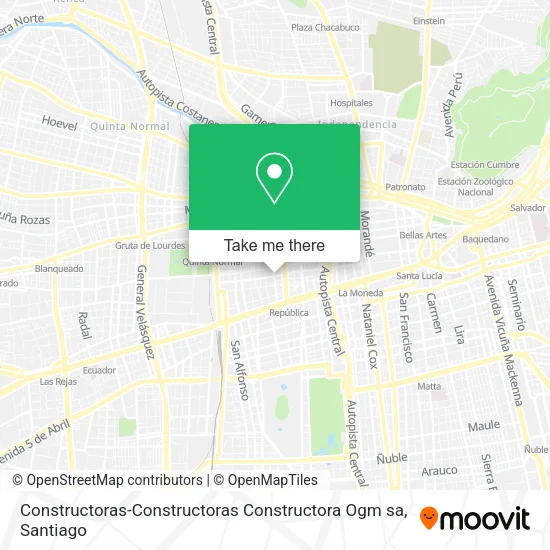 Constructoras-Constructoras Constructora Ogm sa map