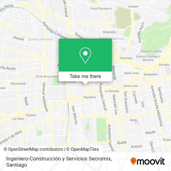 Ingeniero-Construcción y Servicios Secromix map