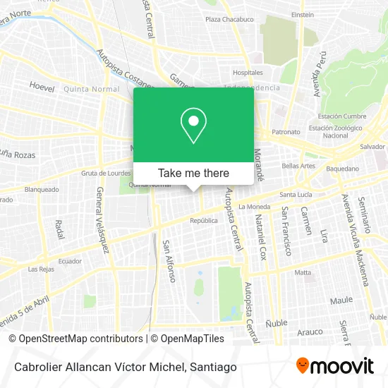 Mapa de Cabrolier Allancan Víctor Michel