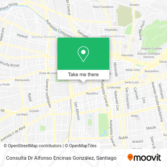 Consulta Dr Alfonso Encinas González map