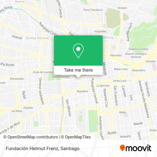 Fundación Helmut Frenz map