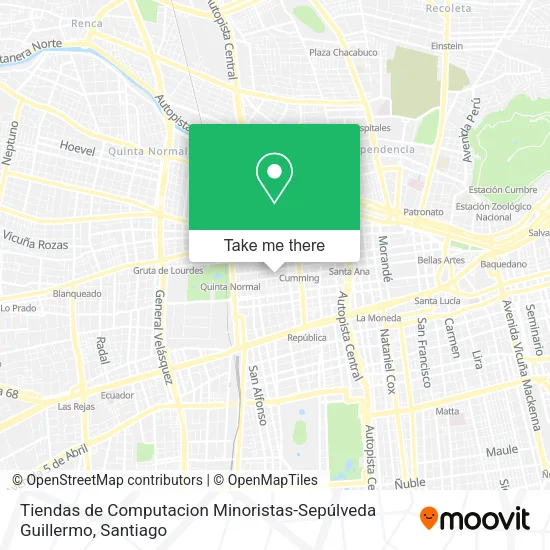 Tiendas de Computacion Minoristas-Sepúlveda Guillermo map