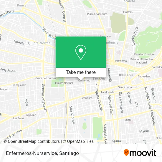 Enfermeros-Nurservice map