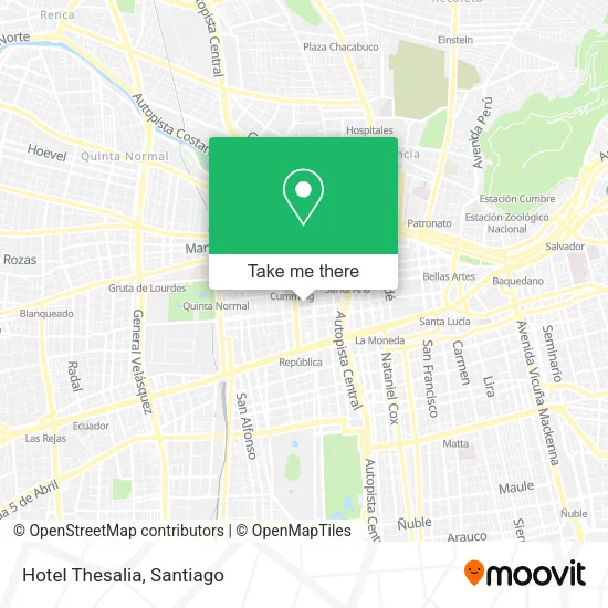 Hotel Thesalia map