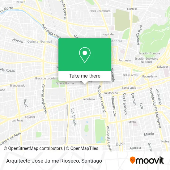 Arquitecto-José Jaime Rioseco map