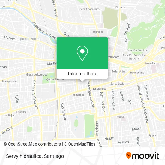 Servy hidráulica map