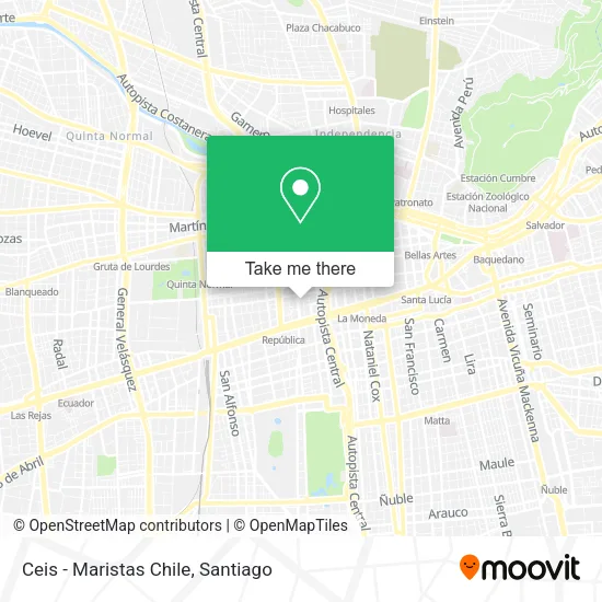 Ceis - Maristas Chile map