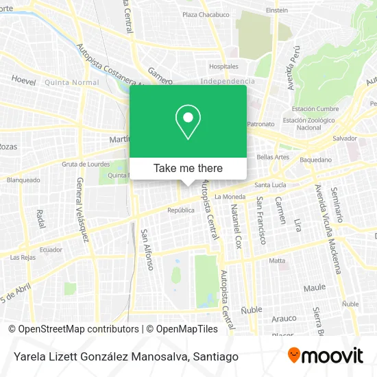 Yarela Lizett González Manosalva map