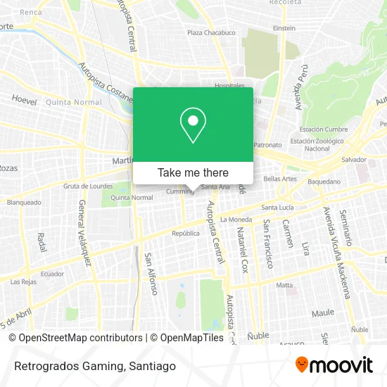 Retrogrados Gaming map