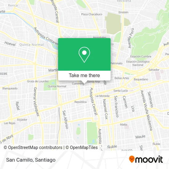 San Camilo map