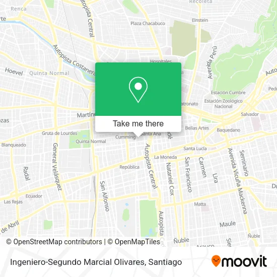 Ingeniero-Segundo Marcial Olivares map