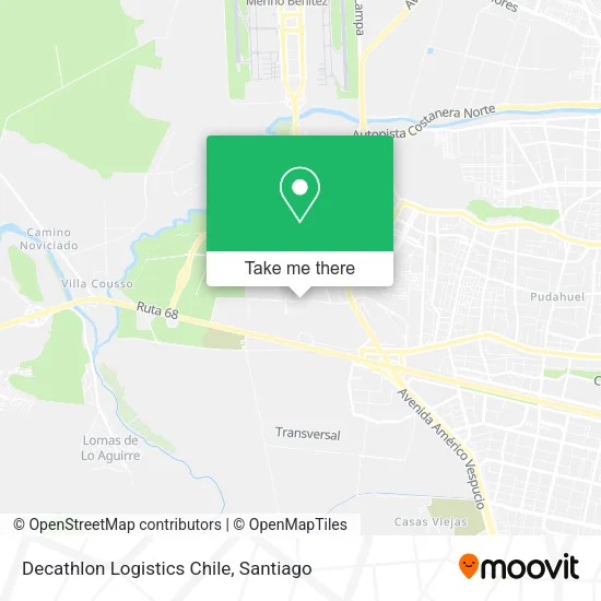 Decathlon Logistics Chile map