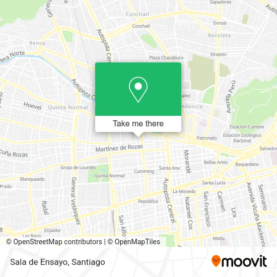 Sala de Ensayo map