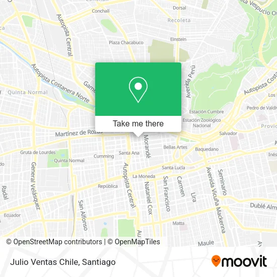 Julio Ventas Chile map
