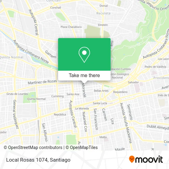 Local Rosas 1074 map