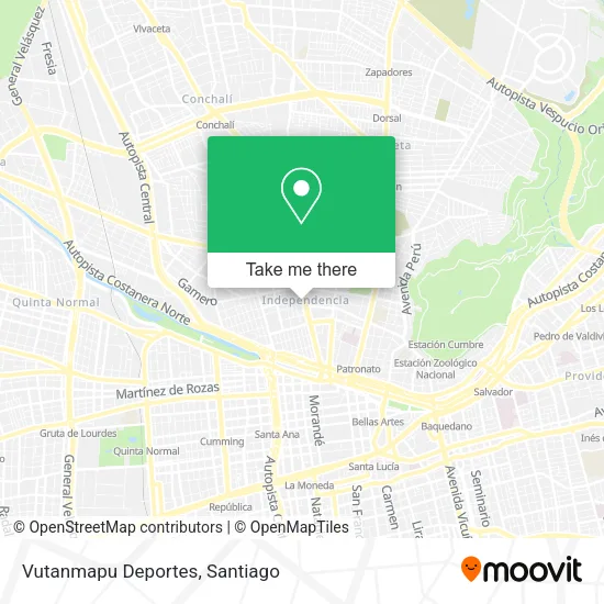 Vutanmapu Deportes map