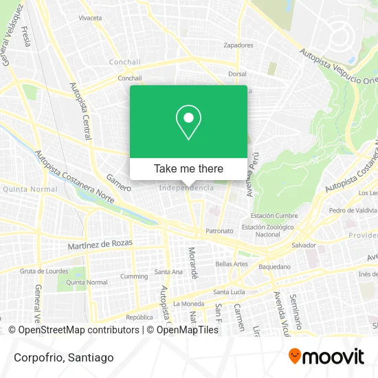 Corpofrio map