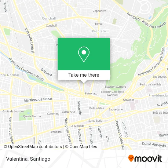 Valentina map