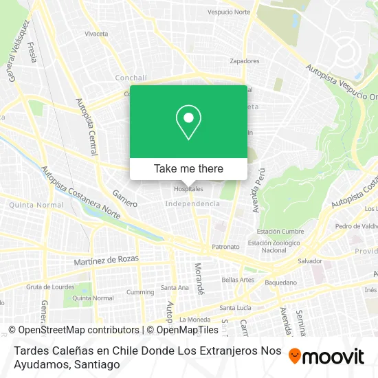 Tardes Caleñas en Chile Donde Los Extranjeros Nos Ayudamos map