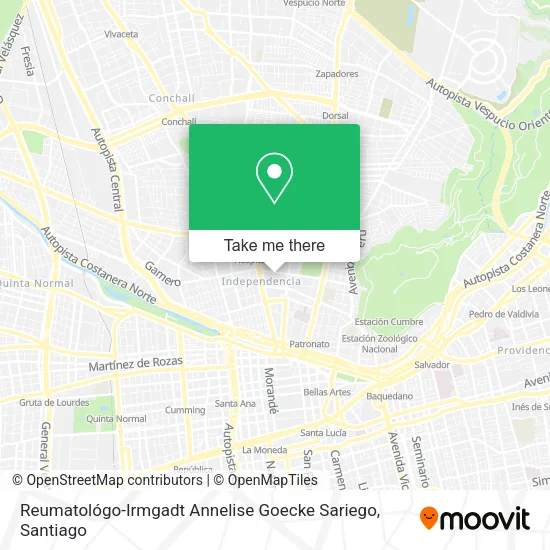 Reumatológo-Irmgadt Annelise Goecke Sariego map