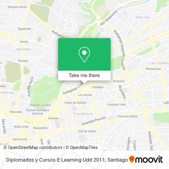 Diplomados y Cursos E-Learning Udd 2011 map