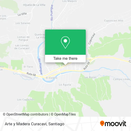 Arte y Madera Curacavi map