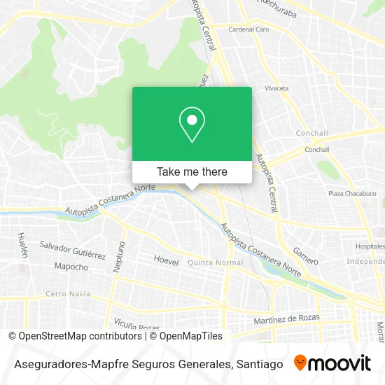 Aseguradores-Mapfre Seguros Generales map