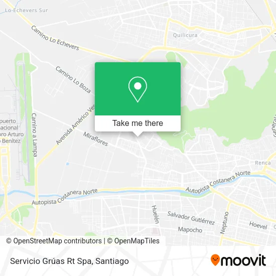 Servicio Grúas Rt Spa map