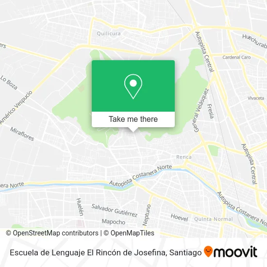 Escuela de Lenguaje El Rincón de Josefina map