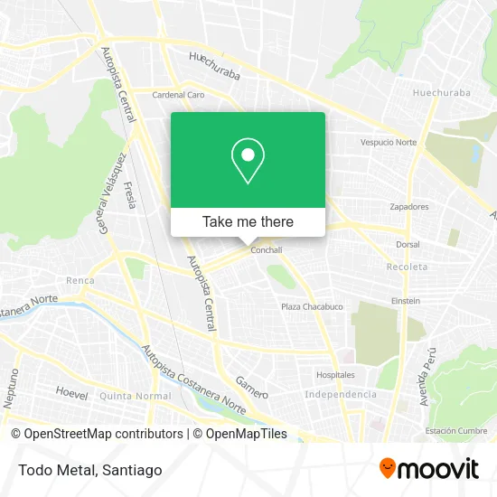 Todo Metal map