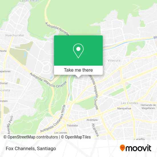 Fox Channels map
