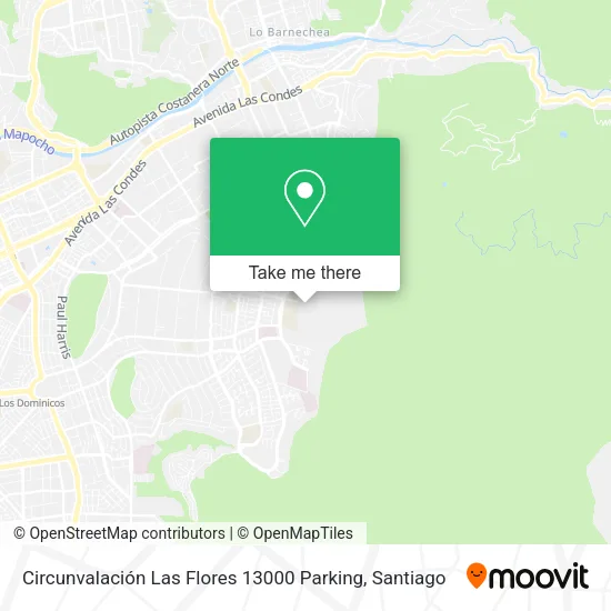 Circunvalación Las Flores 13000 Parking map