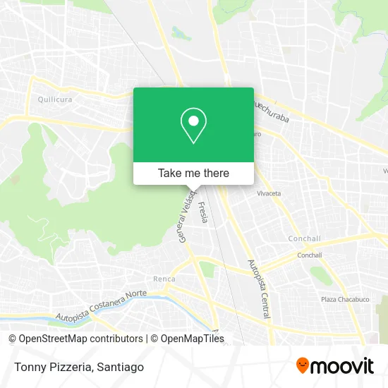 Tonny Pizzeria map