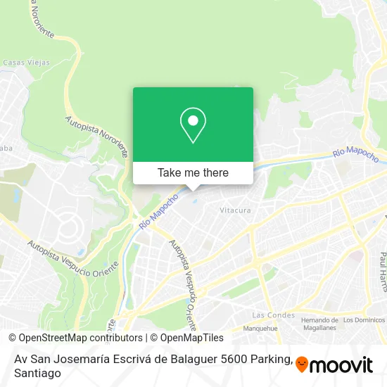 Av San Josemaría Escrivá de Balaguer 5600 Parking map